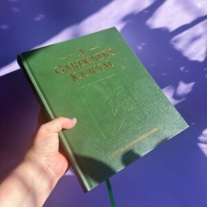 A Gardener's Journal Green Hardcover Notebook